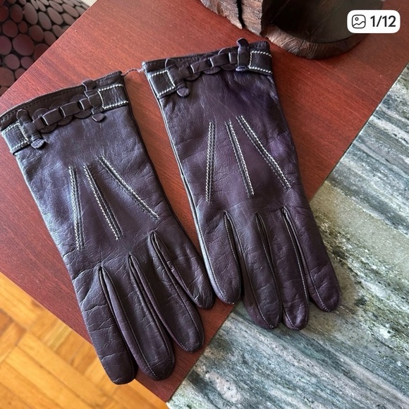 NWT PORTOLANO Italian LambskinLeather Cashmere lined Gloves s 8.Italy.Retail$150 - Picture 14 of 14